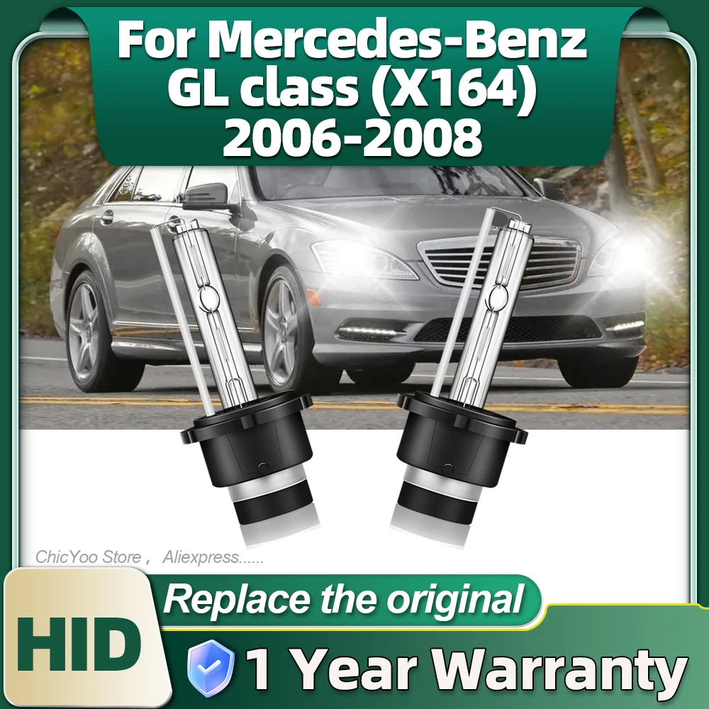 

2PCS D2S 6000K Car Headlights HID Bulb 35W Xenon Lamp 35W High Power or Mercedes-Benz GL class X164 2006 2007 2008