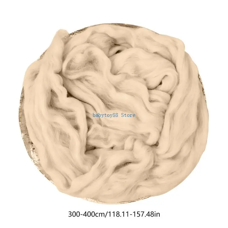 Alfombra lana suave Y4UD, accesorios para posar fotos bebé, cesta relleno, telón fondo para fotografía recién