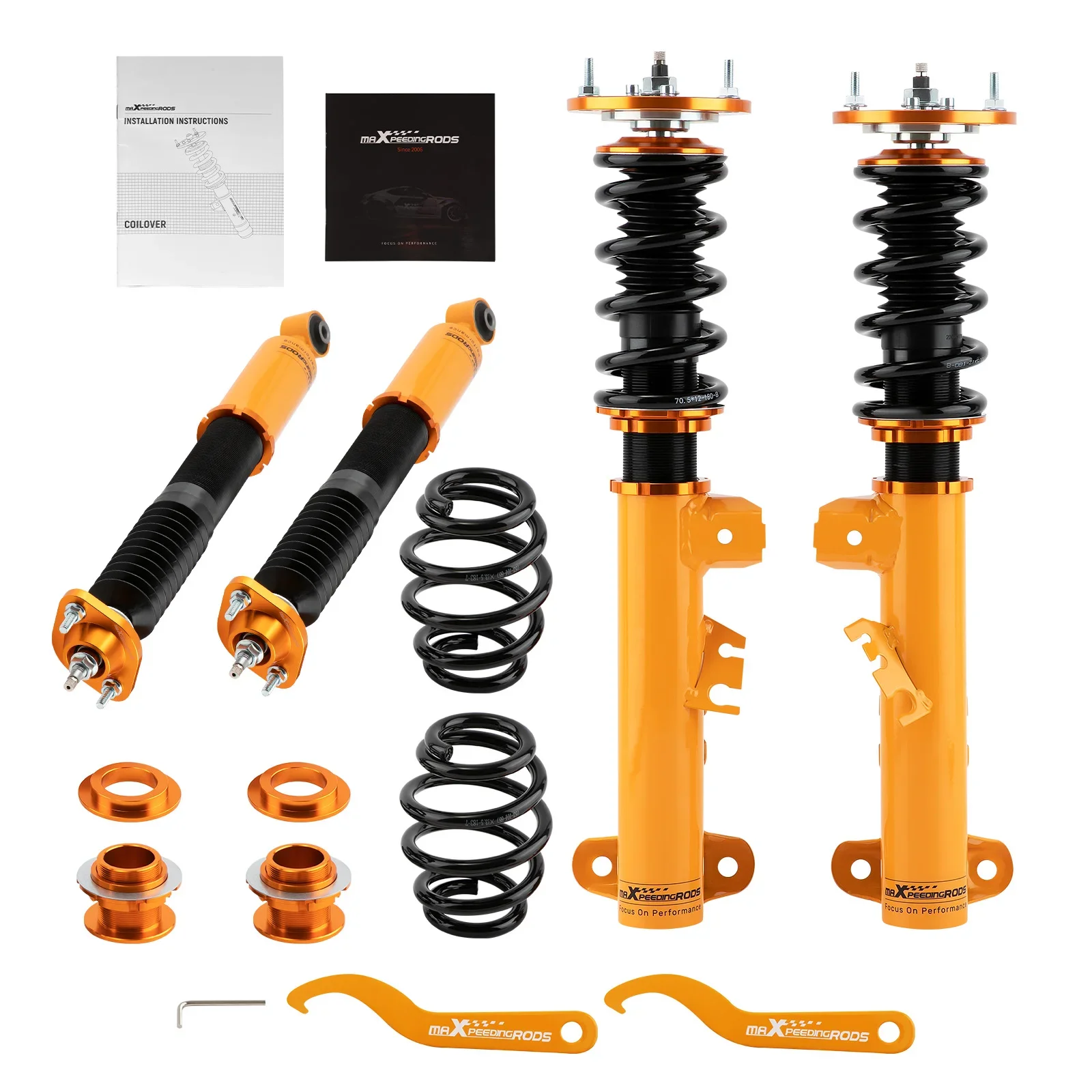 Zestaw zawieszenia Coilovers do BMW serii 5 520 525 528 540 (E39) 1995-2003 RWD do 523i 525i 528i 535i 95-03 Sprężyna przód tył