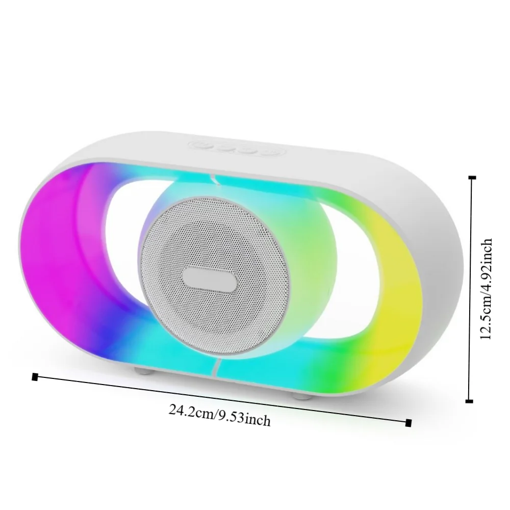 مع إضاءة RGB RGB سمّاعات بلوتوث U8 صوت عالي صندوق صوت لاسلكي جودة مغناطيسية مضخم صوت محمول