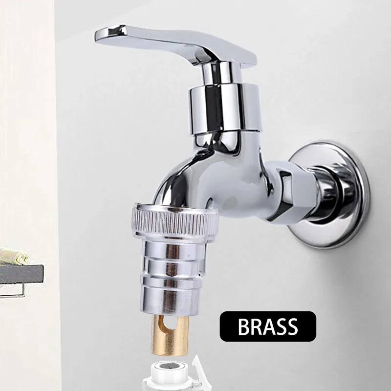 Special Water Stop Valve for Washing Machine Faucet Universal Anti Falling Automatic Check Valve All Copper Inner Core