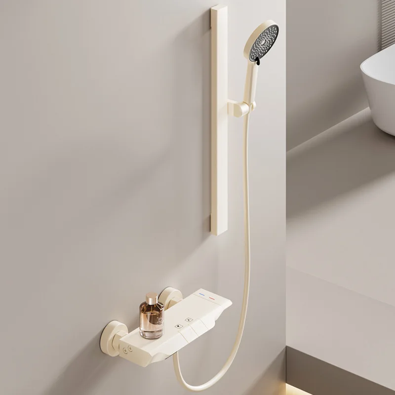 Bathroom Simple Split Shower Set Multifunctional Free Lift Height Adjustment Shower Head Household Piano Keys Shower System Set