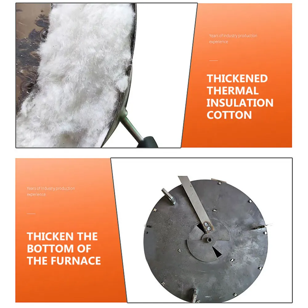 Fornello da campeggio versione 2025 Fornello da esterno Piano cottura Fornello a legna da ardere in acciaio inossidabile piano cottura