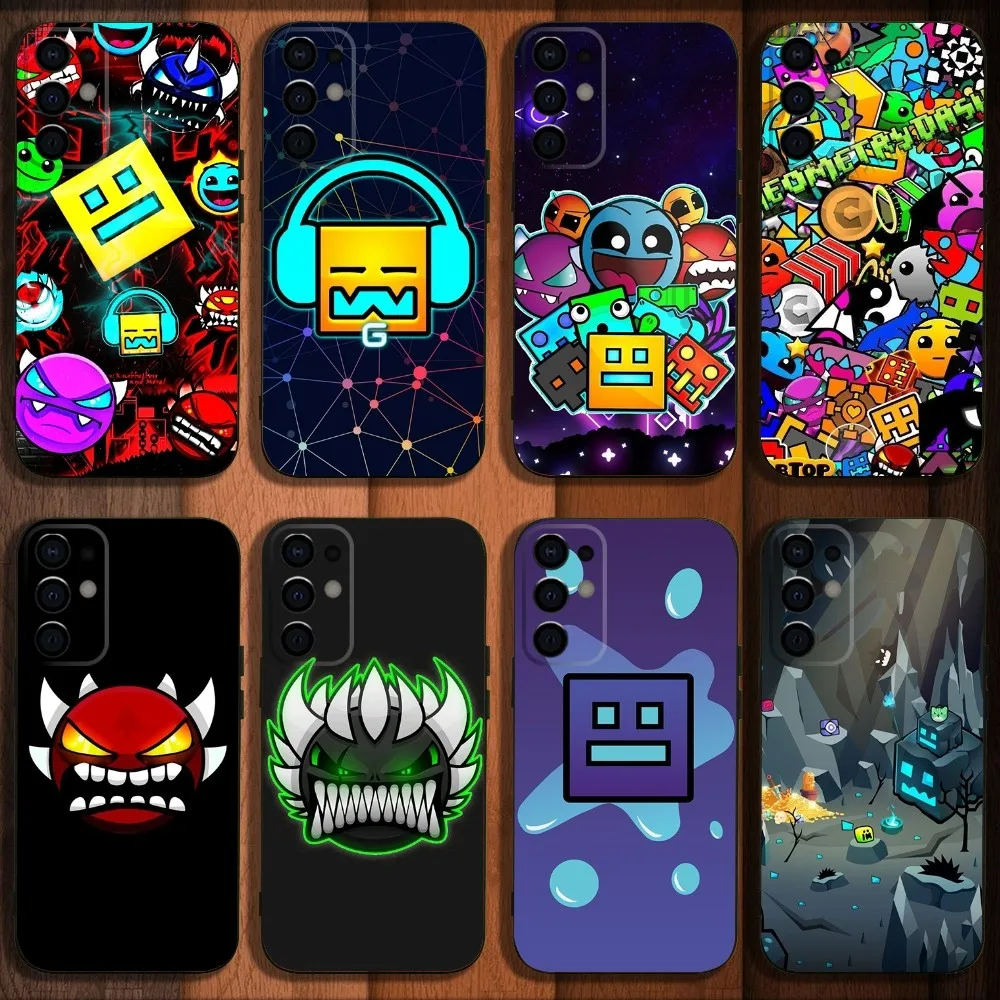 

G-Geometry Game D-Dash Phone Case For Samsung S24,S21,S22,S23,S30,Ultra,S20,Plus,Fe,Lite,Note,10,9,5G Black Soft Cover