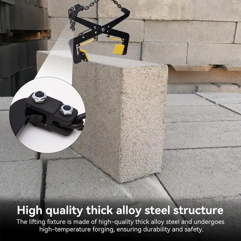 Slab Lifting Clamp Ergonomic Adjustable Stone Lift Clamp Timber Carrying Clamps Concrete Block Lifting Tools Handling Tool