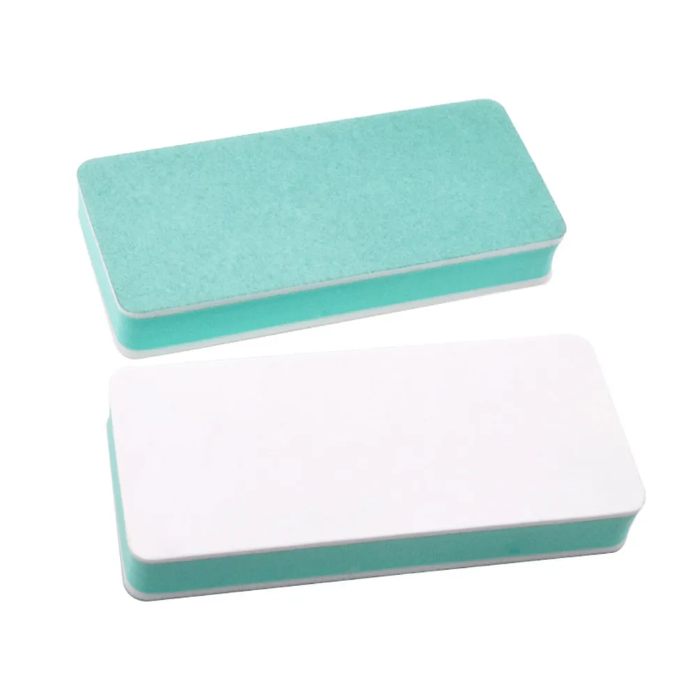 5Pcs 2 Way Nail Shiner Sponge Buffing File Set 4-Sided Labeled Nail Polish Alternative for Sparkling Nails Salon At Home Use