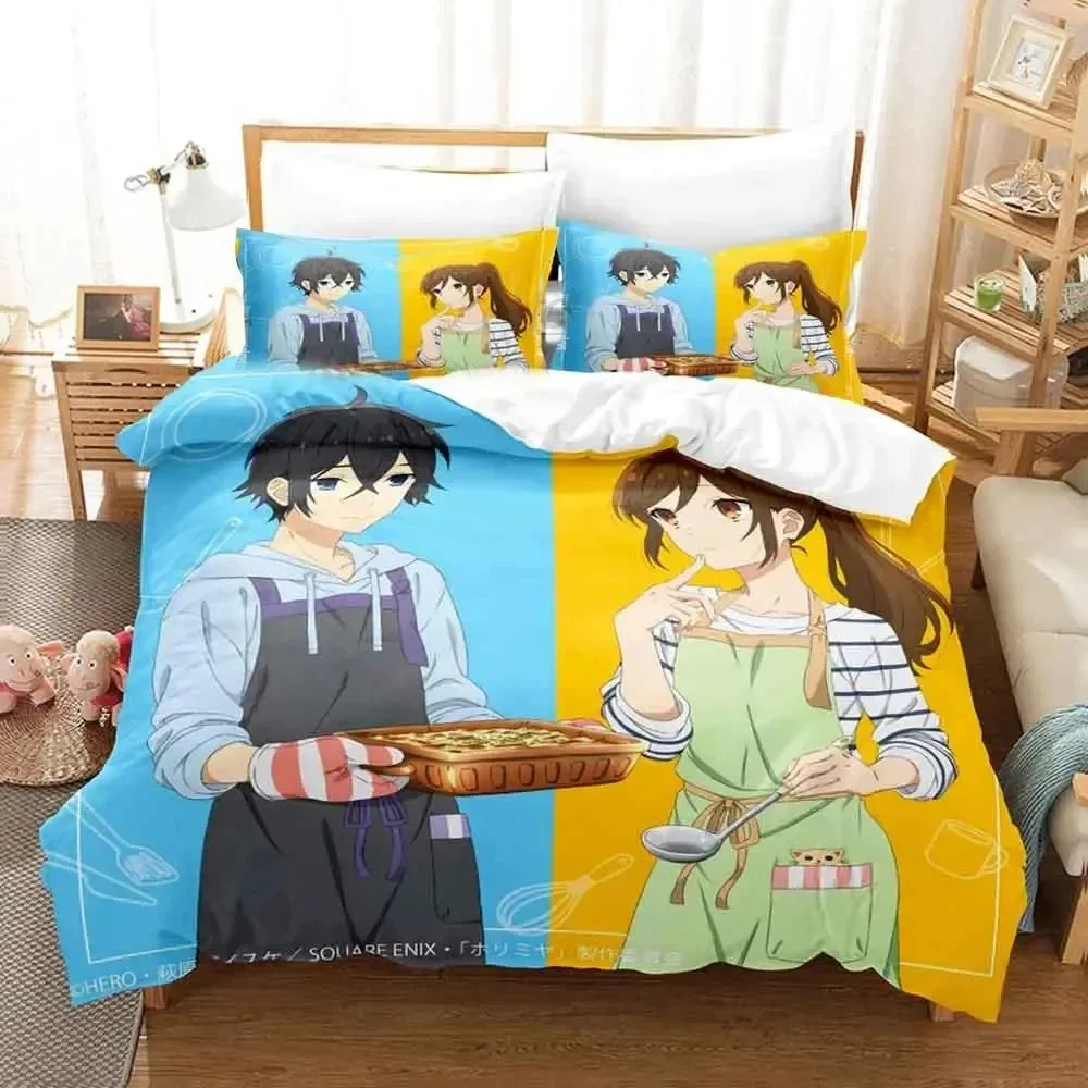 Anime Hori san to Miyamura kun Horimiya Bedding Set Duvet Cover Bed Set Quilt Cover Pillowcase Comforter king Queen Size