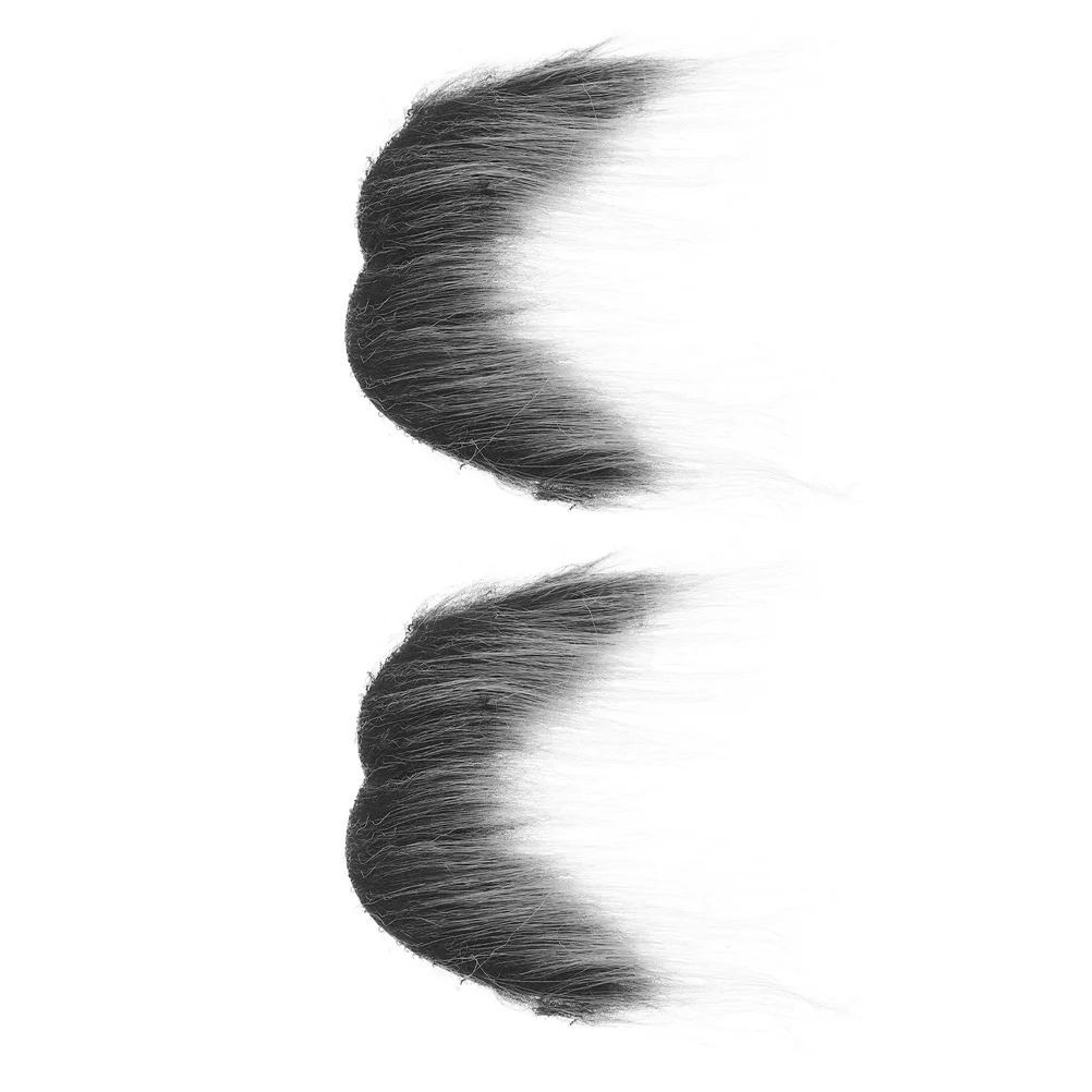 

2Pcs Fake Beard Realistic Simulated Mustache Costume Party Halloween Cosplay Fake Beard Prop Theatrical Facial Hair