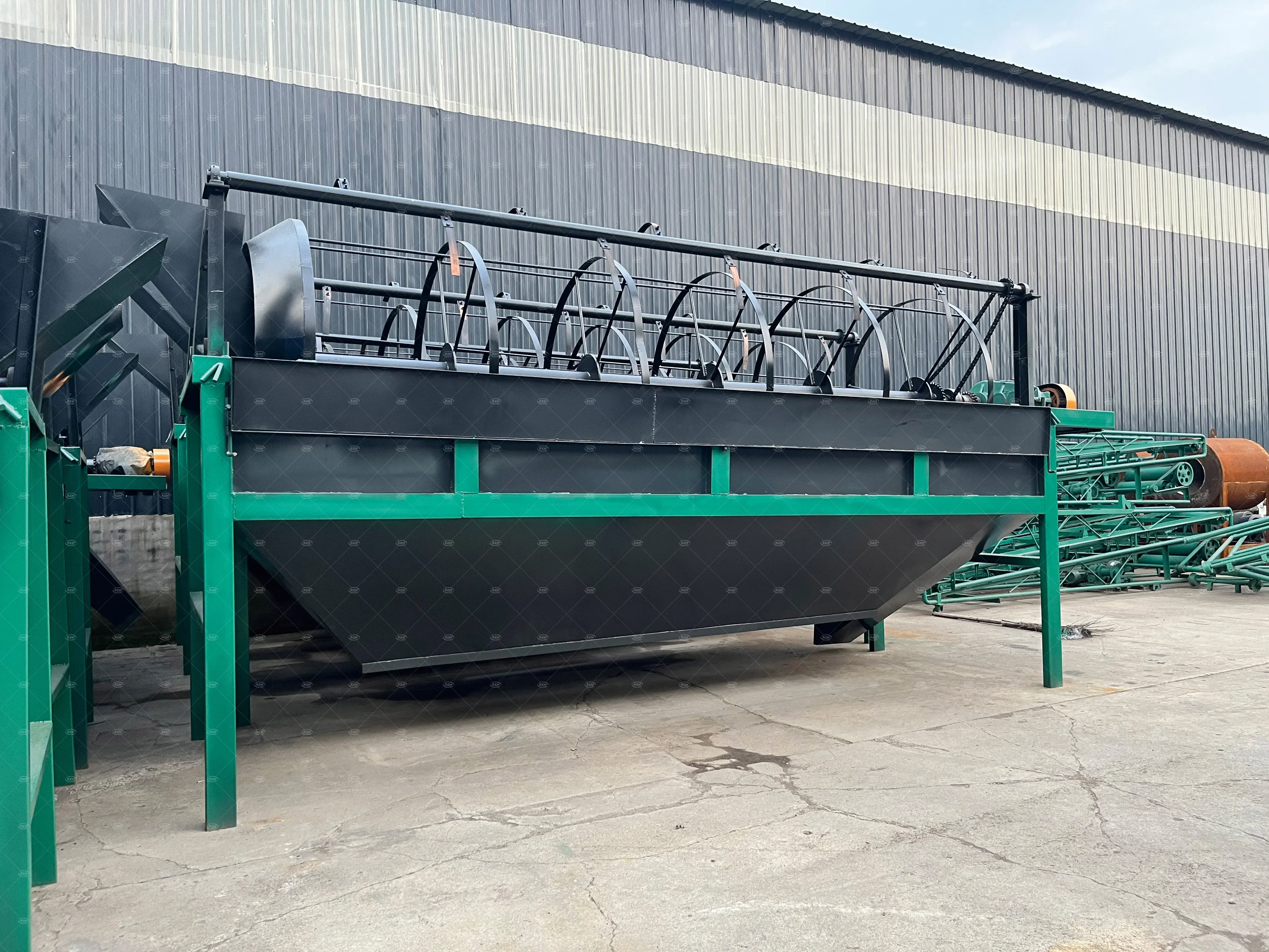 Small Agricultural Revolving Drum Cylinder Screen Trommel Sieve for Compost Screening Plant