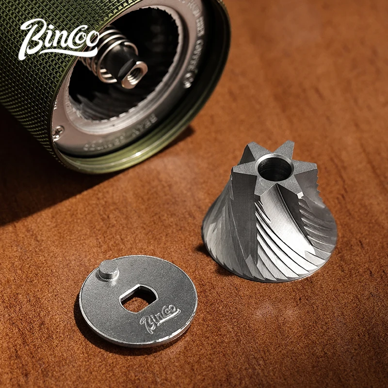 ﻿  Bincoo Foldable Portable Coffee Grinder  420 Stainless Steel Conical Burr Manual Coffee Grinder  Mill for Camping And Travel - Image 3