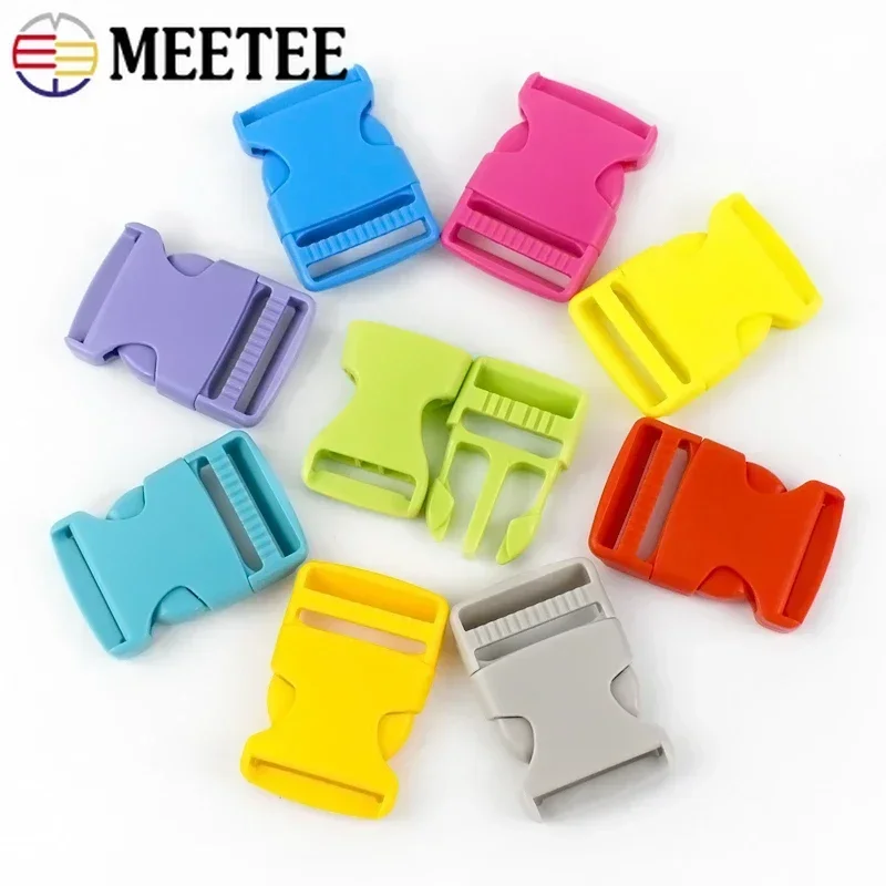 10Pcs 10-38mm Plastic Buckle Backpack Strap Side Quick Release Closure Buckles Pet Collar Belt Adjuster Clasp DIY Accessories