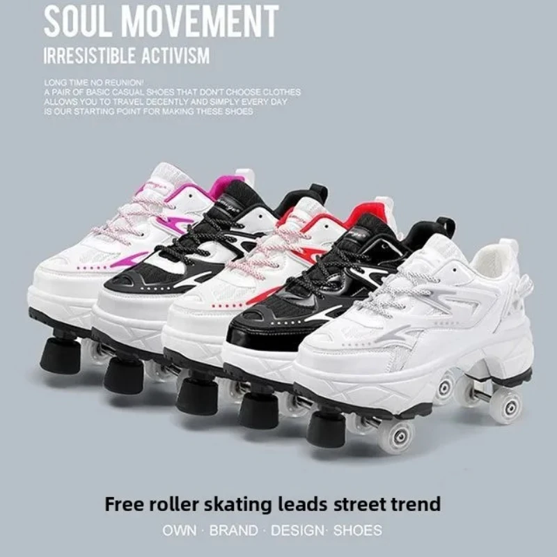 

Rollers for Shoes Sports Shoes on Wheels Roller Skates for Girls Boys Roller Skates Skate Roller with Wheels Children's Gifts