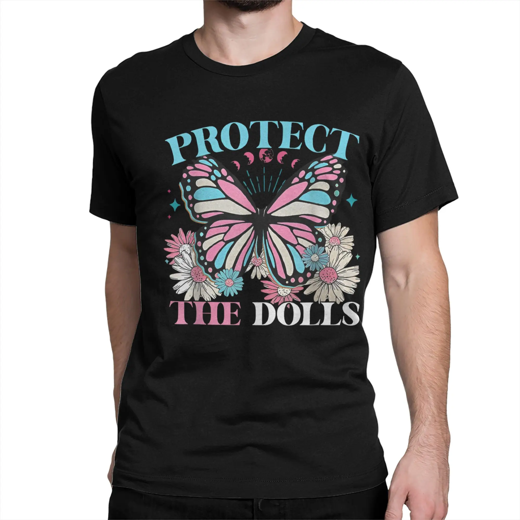 Protect The Dolls T Shirt Men Women's Pure Cotton Funny T-Shirt Round Neck  Tees Short Sleeve Tops Birthday Gift