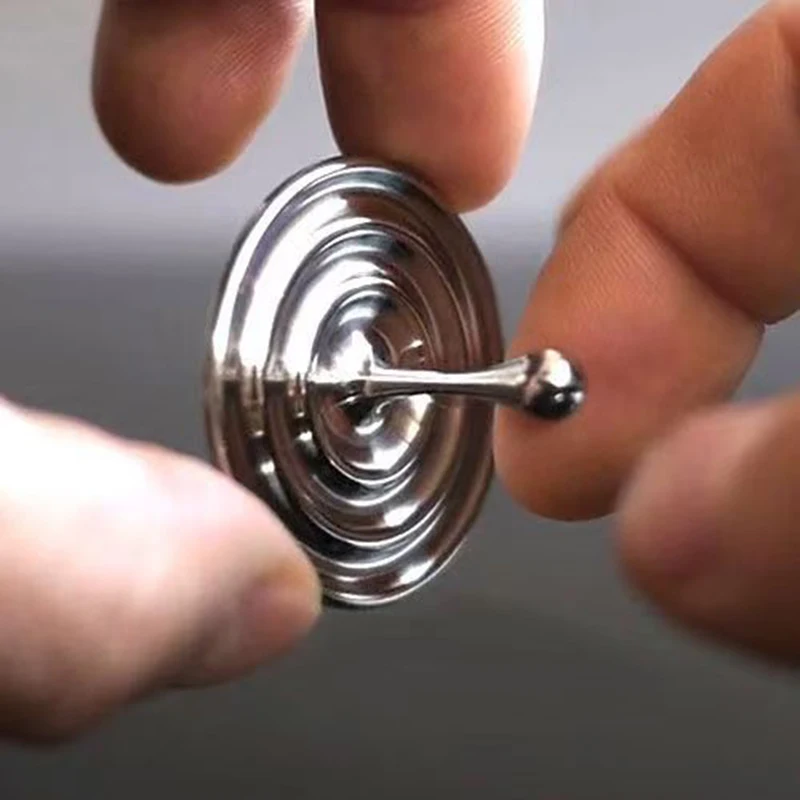 Fidget alívio do estresse brinquedos gota de água em forma de mão girando topo metal desktop giroscópio crianças adultos escritório diversão