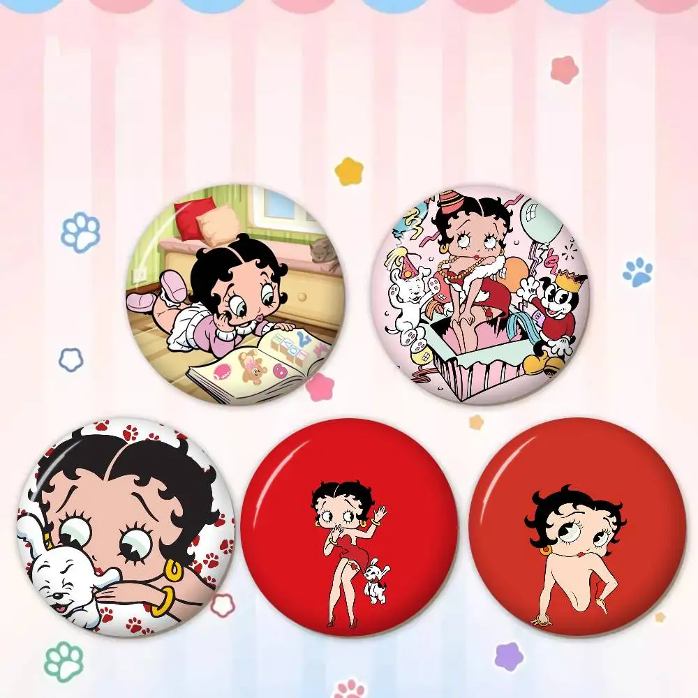 Broches de Anime Clásico de Personajes: Betty Boop, Nuevo Pin de Botón Suave, Divertido y Peculiar Gnarpy en un Pin de Meme, Regalos para Coleccionistas Gamers