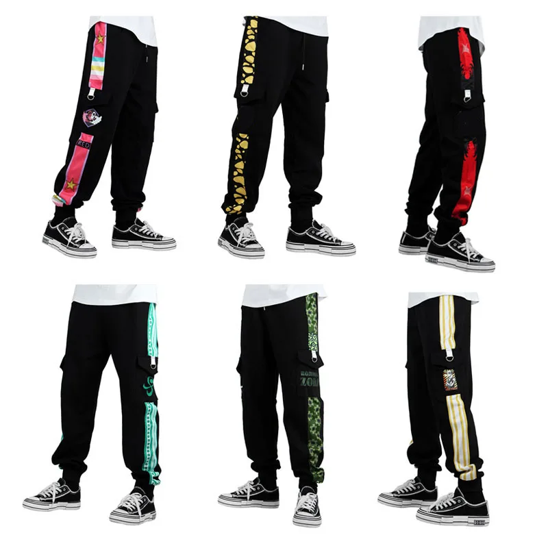 Piece Uta Cosplay Pants 3D Print Pocket Cargo Casual Loose Trousers Overalls