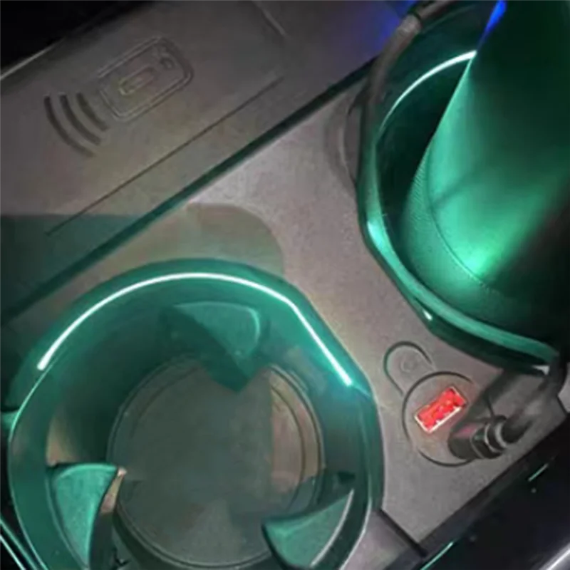 

AR-Car светодиодный подстаканник окружающего освещения 45 Вт автомобильный зарядный подстаканник TYPE-C USB-порт для зарядки для BMW X3 X4 IX3 2018-2024