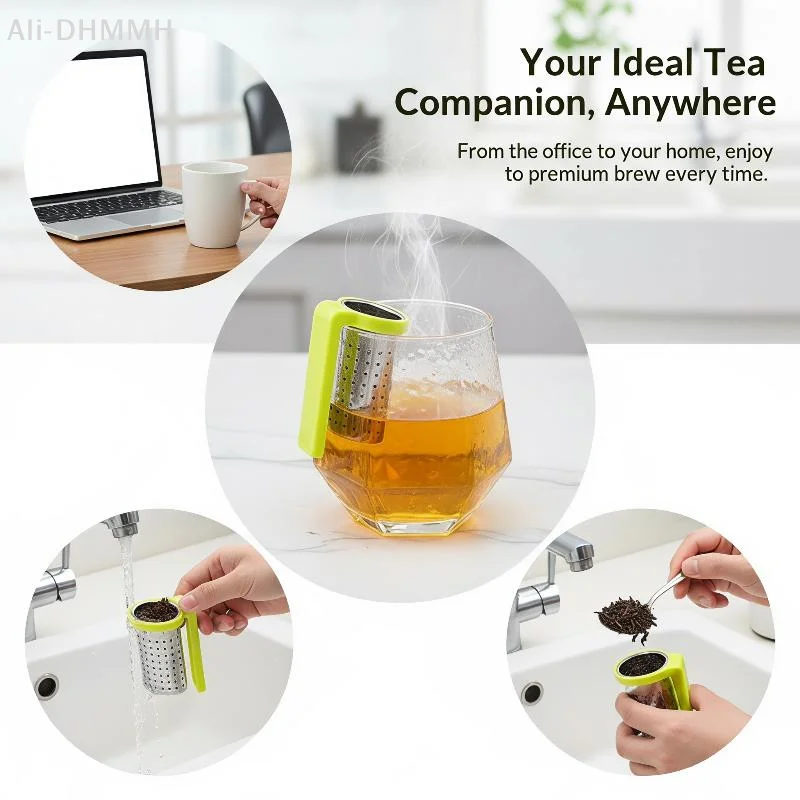 ZLinKJ Creative Hanging Tea Infuser Food Grade Stainless Steel Clip On Cup Tea Strainer for Loose Leaf Tea Lovers Gifts
