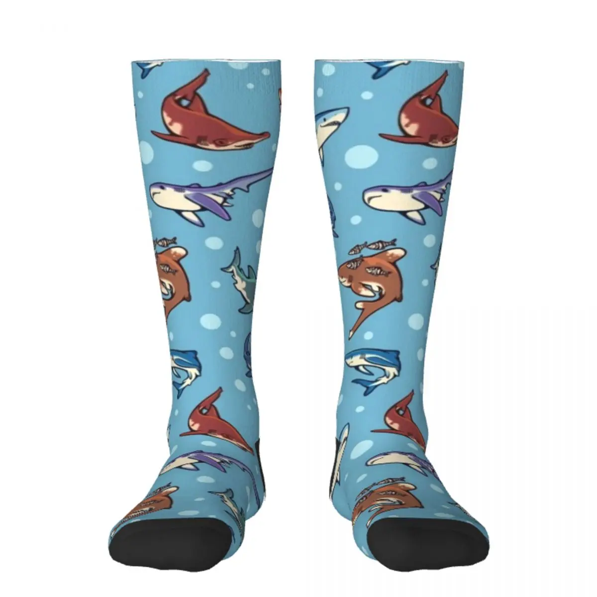 

Sharks in the light blue Socks Argentina cool Socks Women Men's