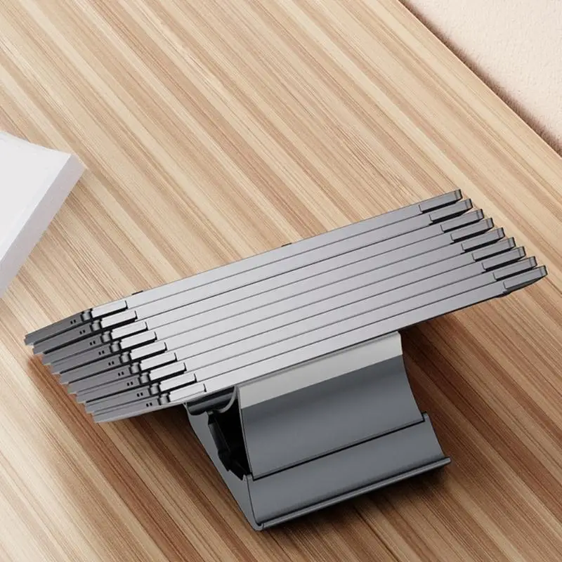 

652F Компактная вертикальная настольная подставка с противоскользящими силиконовыми подставками для ноутбука