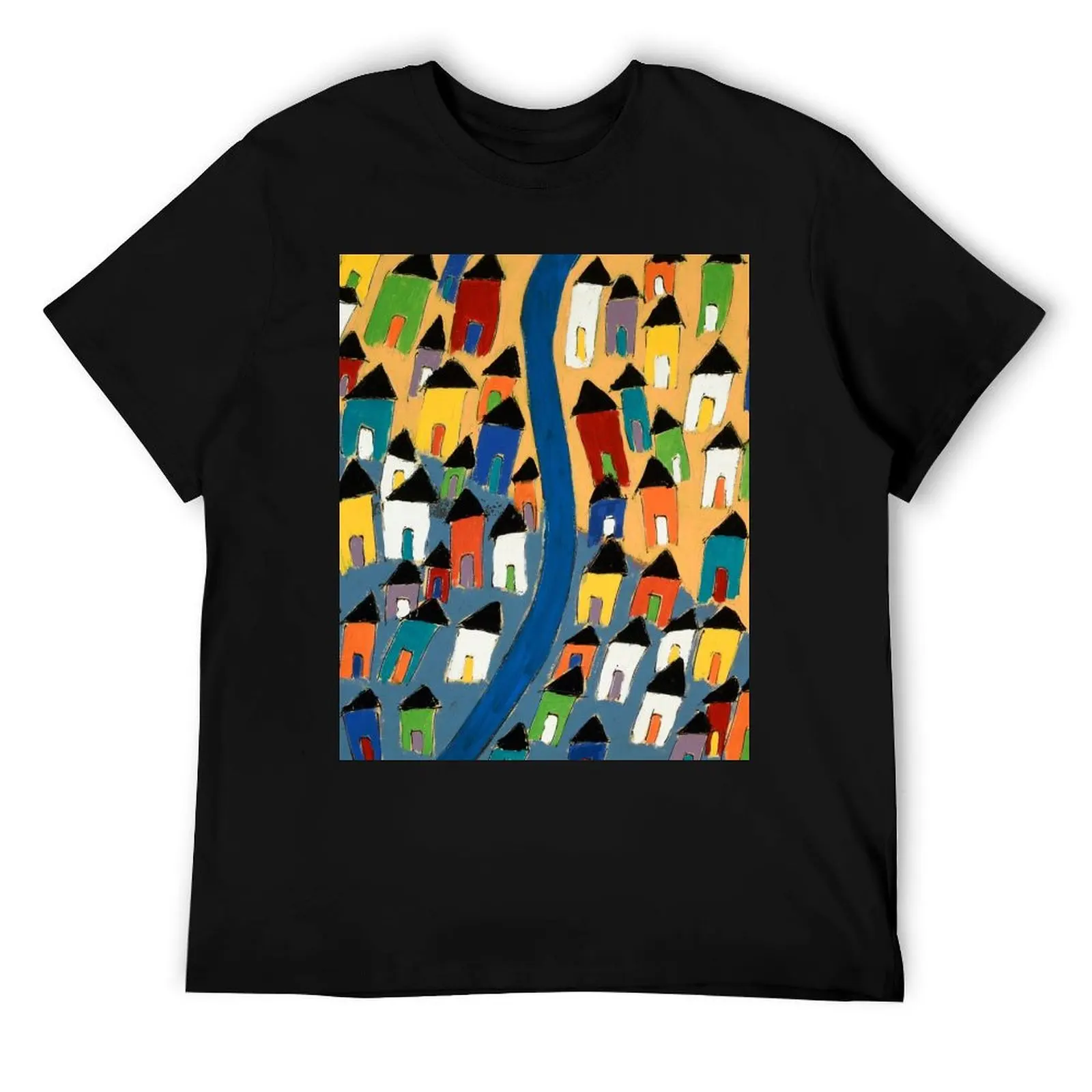 

Village of Santorini T-Shirt t shirt man cotton men t shirt cotton 100% t shirts for man graphic vintage T-Shirt