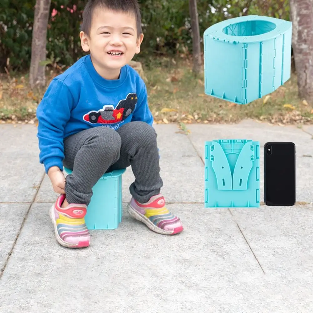 

Универсальный складной туалет для кемпинга, многоразовый автомобильный аварийный туалет с высокой нагрузкой, простой в использовании, прочный