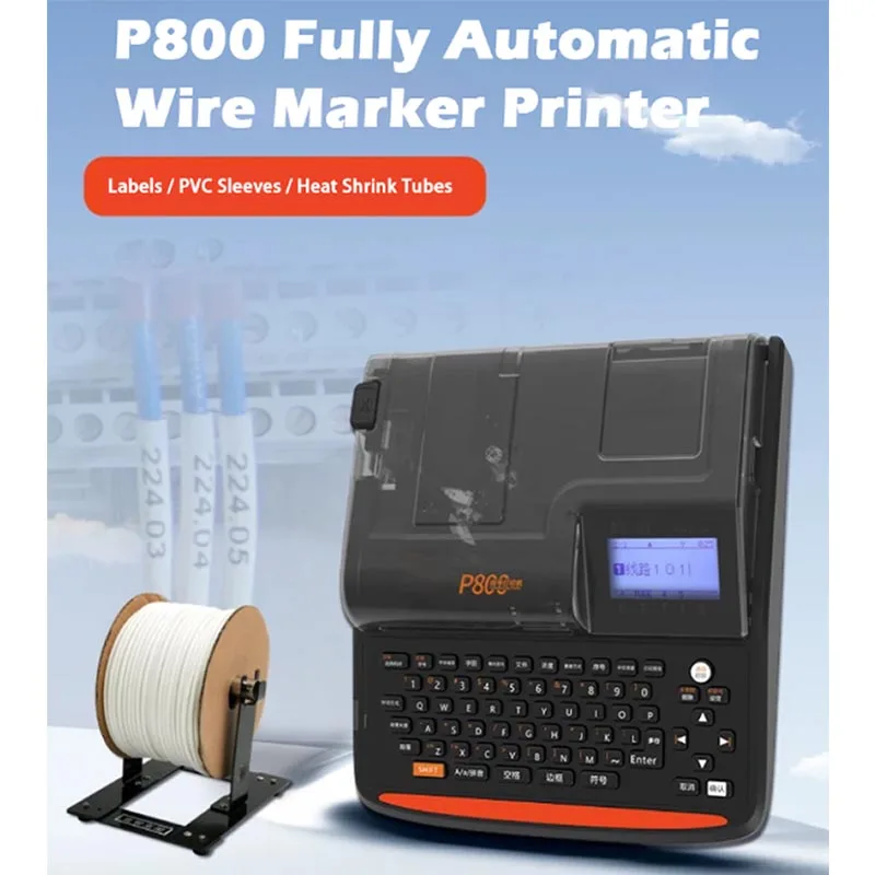 Picture 6: P800 Number Tube Printer Wire Number Machine PVC Sleeve Sticker Heat Shrink Tube  Automatic Multi-functional  Number Machine