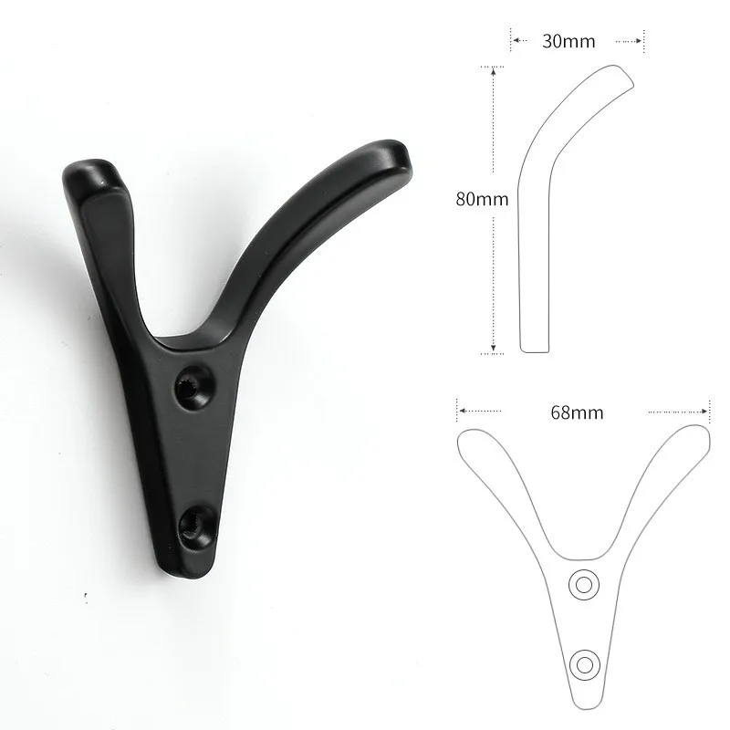 1x appendiabiti da parete nero argento oro appendiabiti portachiavi cappotto borsa cappello porta cremagliera per la decorazione del bagno di casa