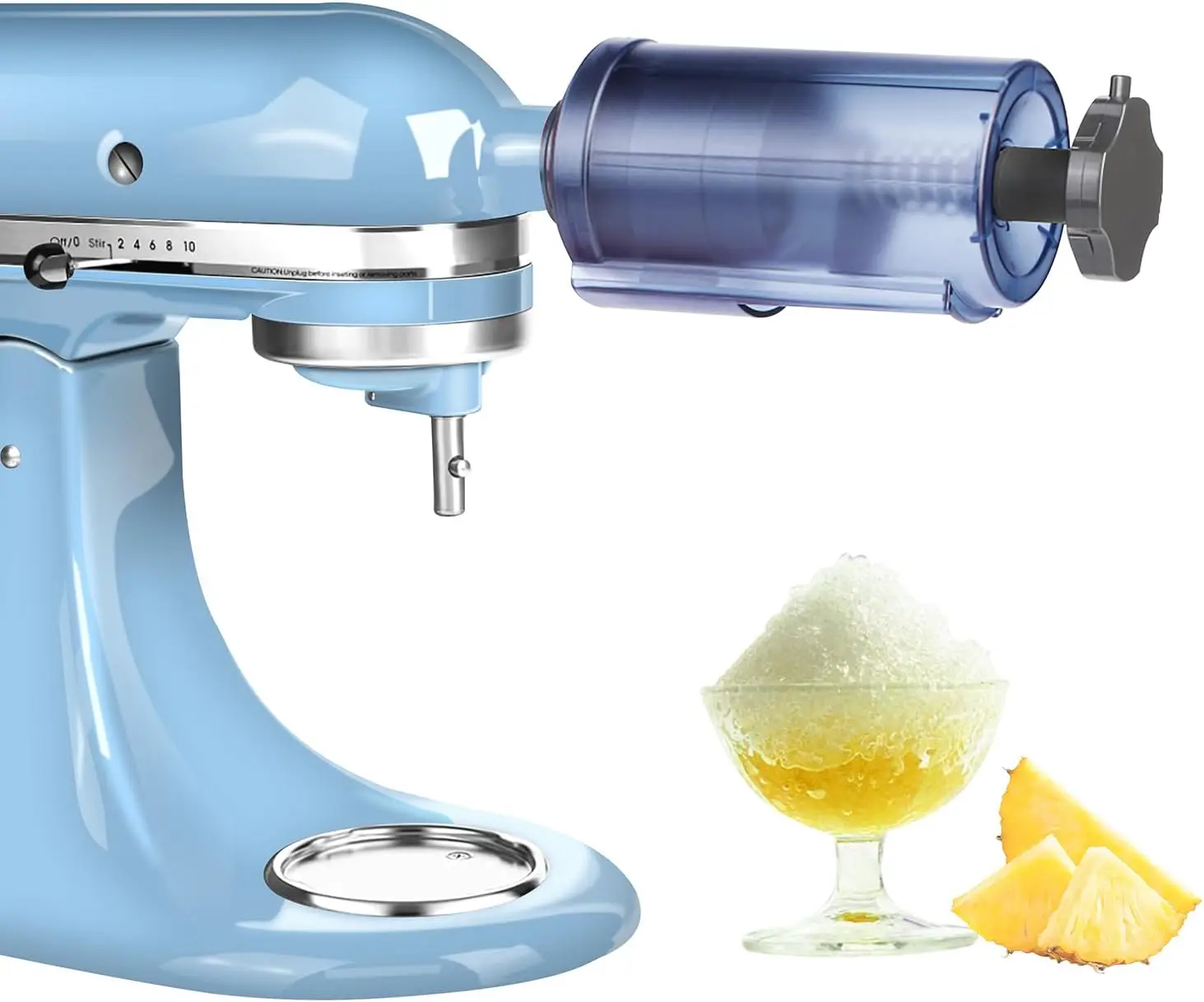 

Ice Attachment for KitchenAid Mixer - Snow Cone Maker, Shaved Machine,Crusher,Include 8 Ice Molds