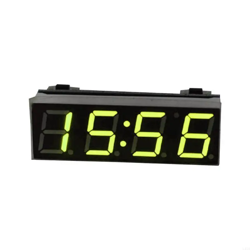 L43A Durable Digital Car LED Electronic Clock Time Temperature 3 in 1 Module