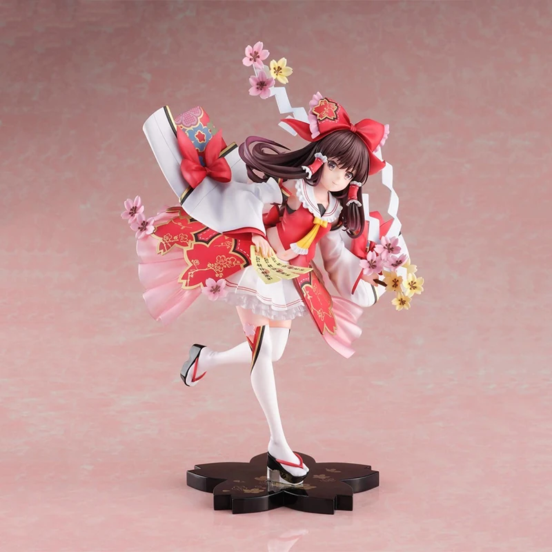 Genuine Original F:NEX Oriental Project Hakurei Reimu Action Anime Figure Collectible Model Dolls Statuette Ornament Toy Gifts