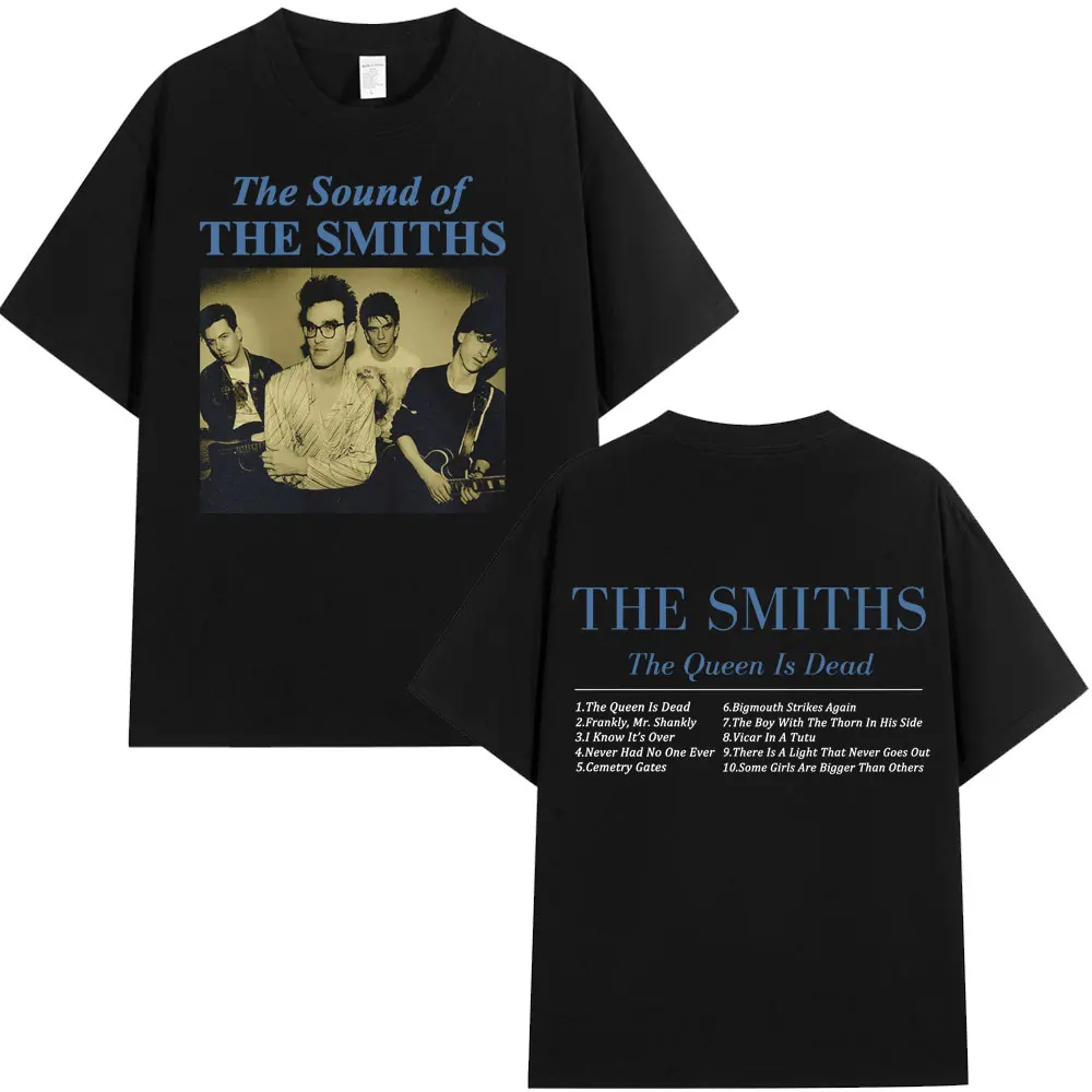 The Smiths The Queen Is Dead T Shirt 1980's Indie Morrissey Oversized T-shirt Vintage Punk Rock Band T-shirts Streetwear Unisex