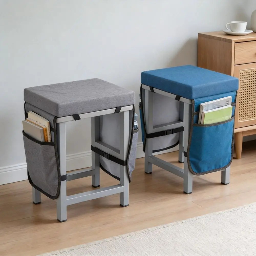 High Elastic Sponge Chair Pad Non-slip Space Saving Classroom Stool Cushion Comfortable Detachable Cover: Soft Butt Pads