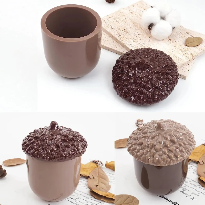 

Pine Cone Silicone Resin Mold with Lids for Epoxy Resin Casting DIY Jewelry Storage Box & Candy Container Making Mold