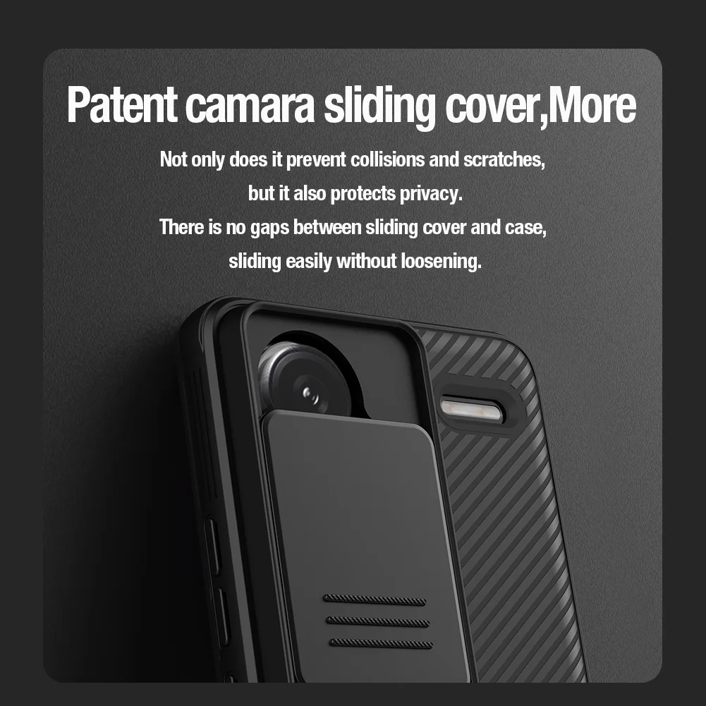 Чехол Nillkin для Xiaomi Redmi Note 13 Pro Plus 5G, защитный чехол Camshield Pro с защитой камеры, противоударный, с защитной крышкой для объектива.