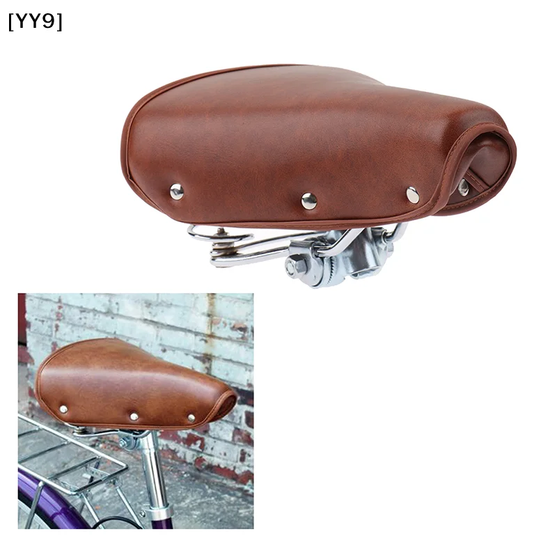 

Винтажное ретро-велосипедное сиденье из искусственной кожи, удобное пружинное сиденье для классического велосипеда[YY9]
