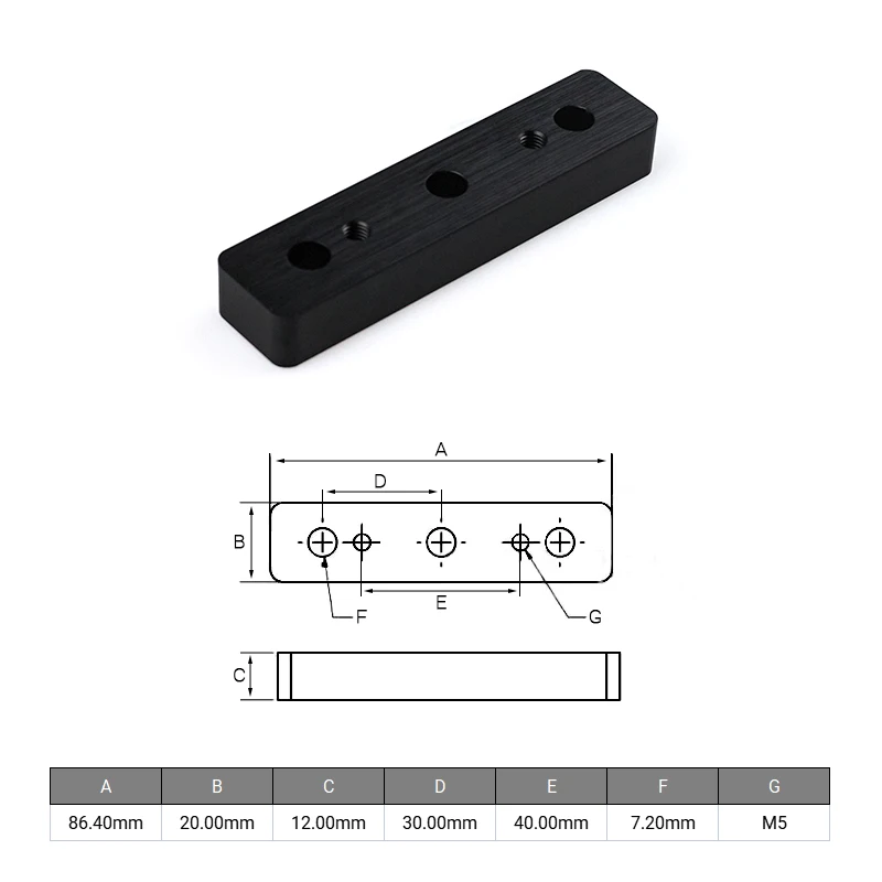 Imagem -02 - Bloco Espaçador Openbuilds Tamanhos para Impressora 3d Boi Peça de Máquina Cnc Placa de Pórtico com Ranhura em v Liga de Alumínio