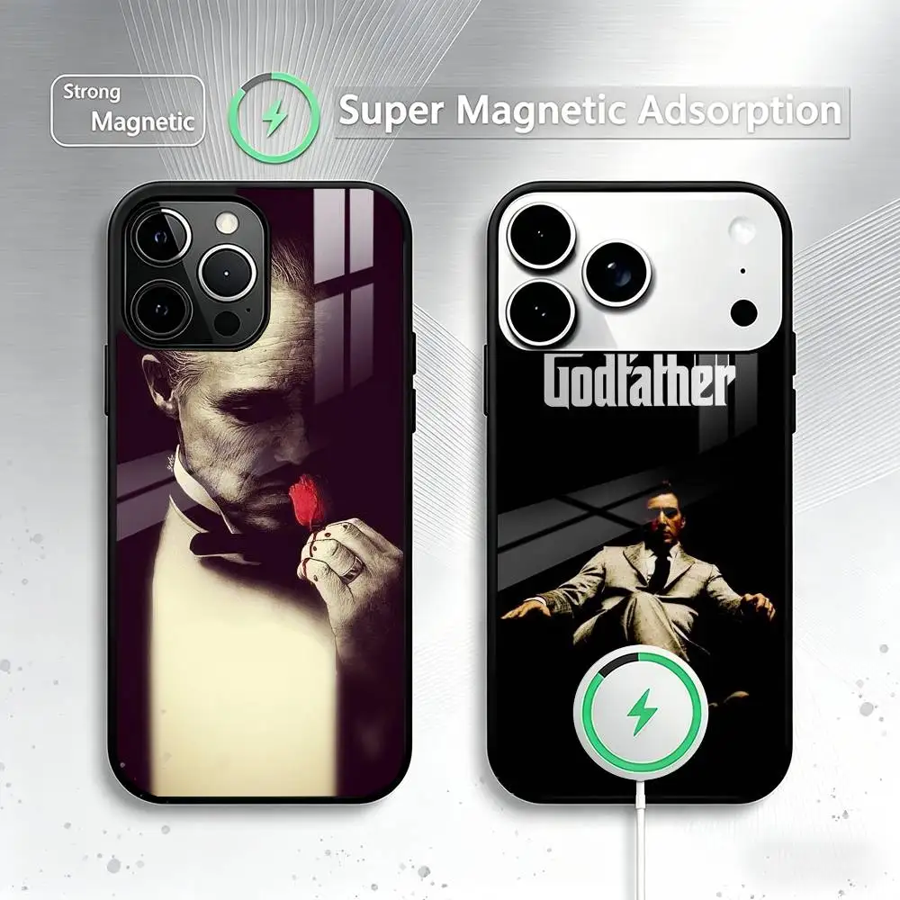 

D-Don Vito Corleone-e Phone Case For iPhone17,16,15,14,13,12,11 Plus,Pro Magnetic For Magsafe Wireless Charging