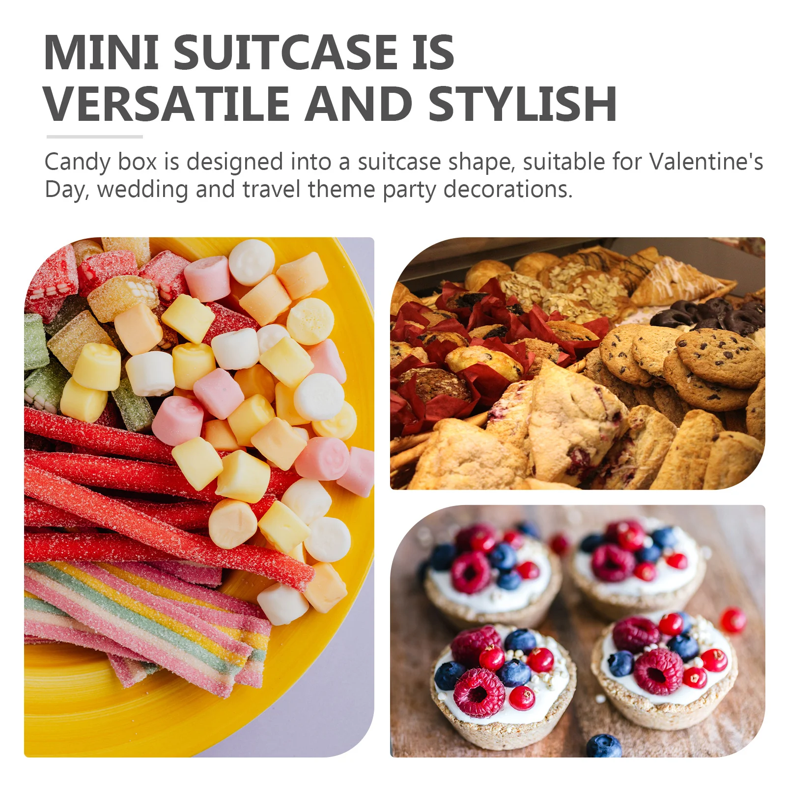 

12Pcs Mini Suitcase Favor Boxes Reusable Travel Gift Boxes for Wedding Party Travel Decorations Mini Suitcase Airplane Candy Box