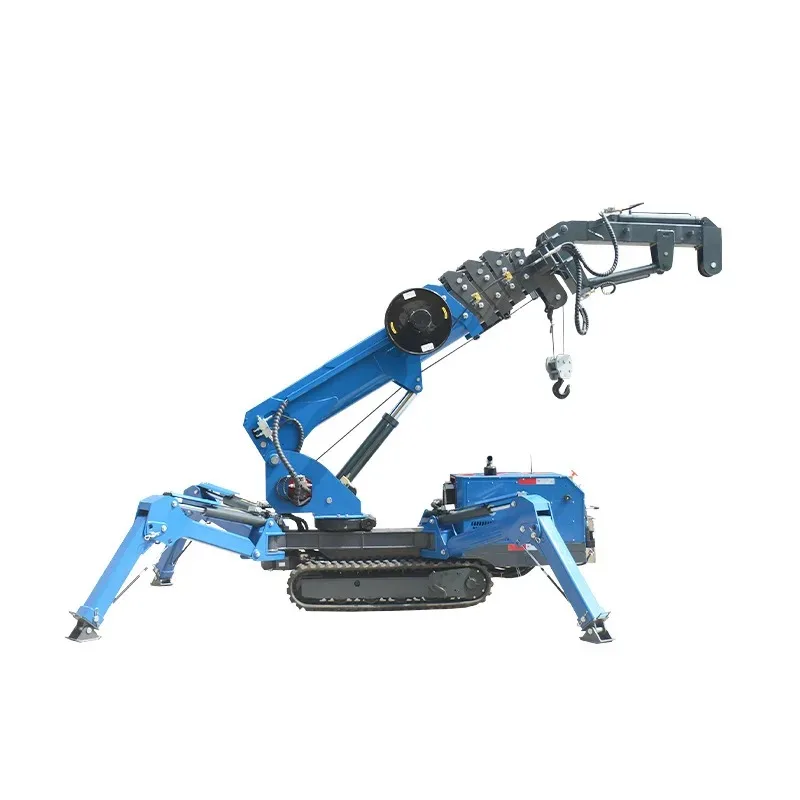 Spider Crane Small Hydraulic Lifting Remote Control Crane Self-walking Telescopic Crawler