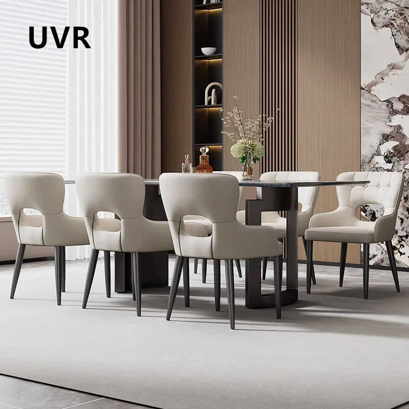 UVR Moderne, einfache Restaurantstühle, Heimküche, Rückenlehne, Hocker, Mädchen-Make-up-Stuhl, leichter Luxus-Hotel-Esstisch und Stühle