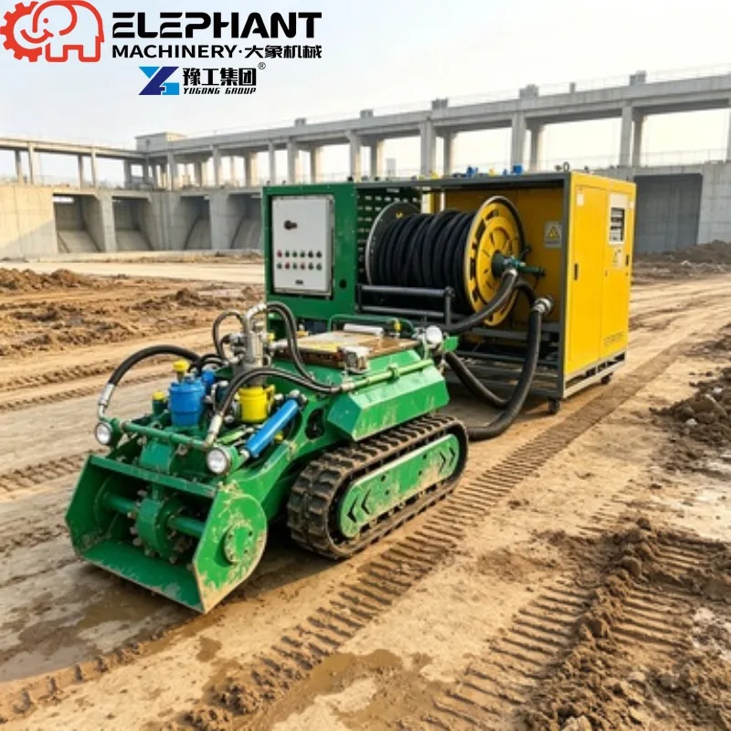 Culvert Sewage And Dredging Robot, Fully Automatic Hydraulic Dredging Track Chassis, Underwater Sludge Cleaning Machine
