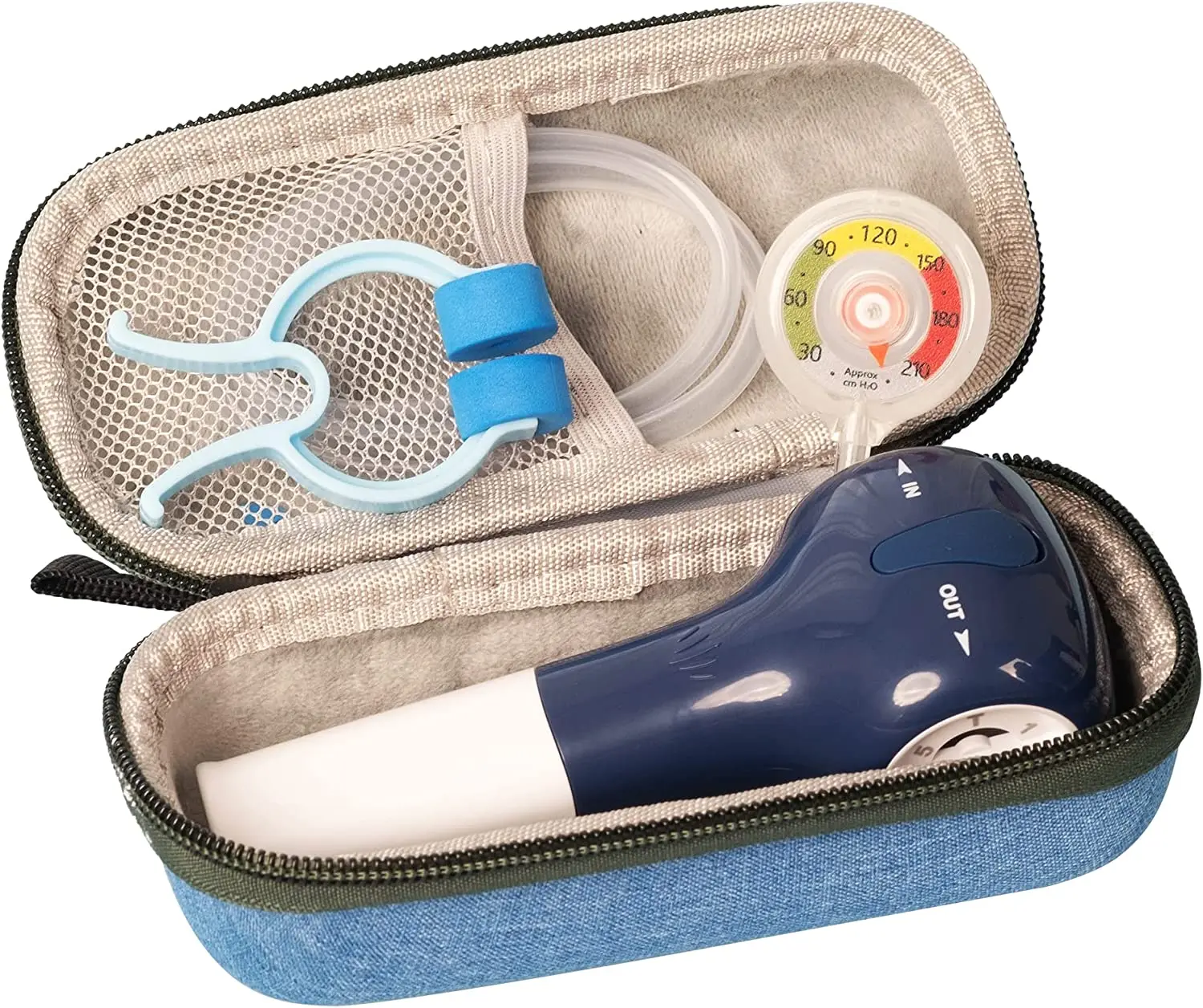 Breathing Exercise Device for Lungs Respiratory Muscle Trainer Strength Lung Tester Capacity Expander