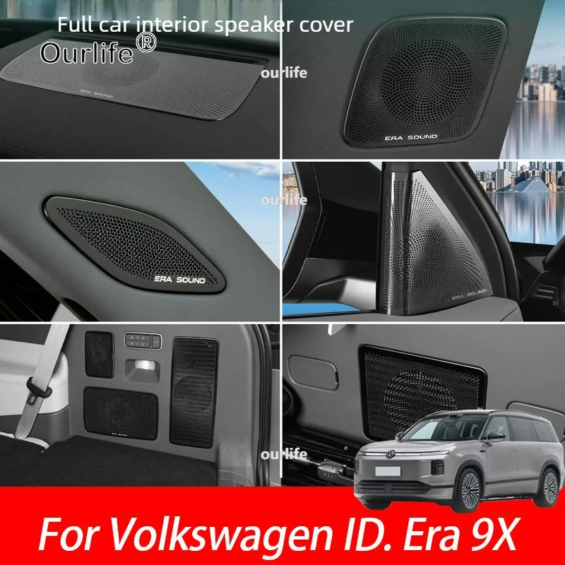 For Volkswagen ID. Era 9X 2026 2027 Car Speaker horn Cover Interior Protection Cover Decorative Patch Modification Accessories