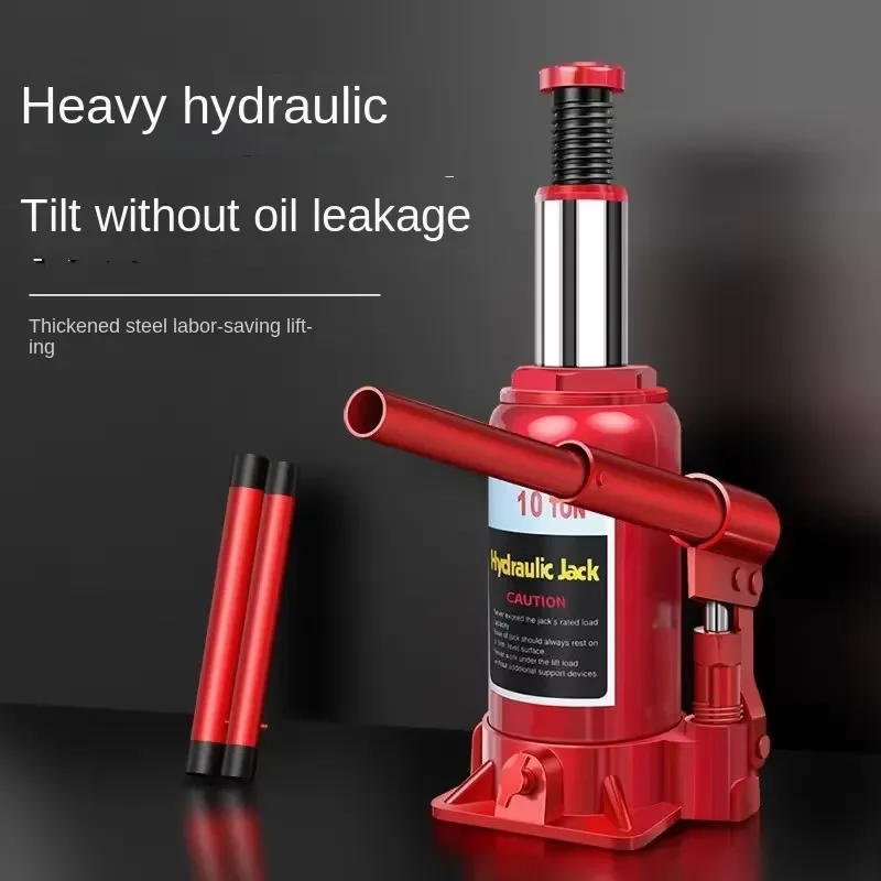 Portable Heavy Vertical Hydraulic Jack for Car-Increase Height & Low Position Save Effort 1-10T Capacity Made in China