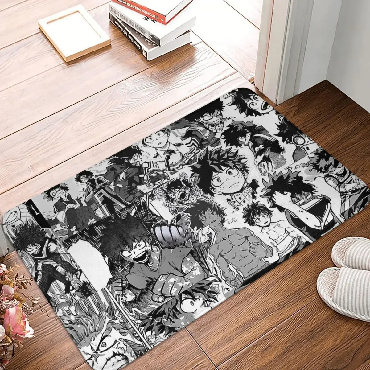 My Hero Academia 미도리야 이즈쿠 데쿠 All Might 애니메이션 목욕 매트 쿨 러그 홈 도어 매트 주방 카펫 장식