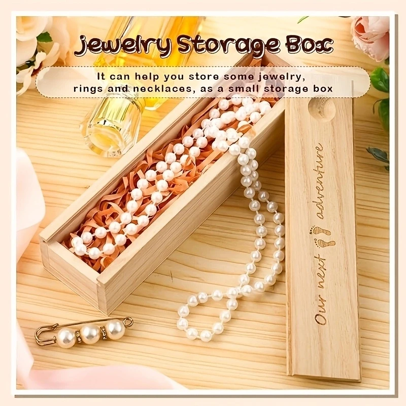 

1 шт. деревянная витрина для теста на беременность, креативный футляр на память, органайзер для ювелирных изделий, подарок для объявления о беременности новой мамы