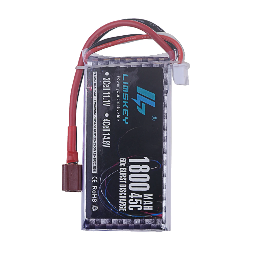 2szt 3S 1800mAh Akumulator Lipo 11.1V 45C z wtyczką T/XT60 do samochodów RC Ciężarówka Drone Samolot FPV RC Hobby Modele Części Akumulator 11.1V