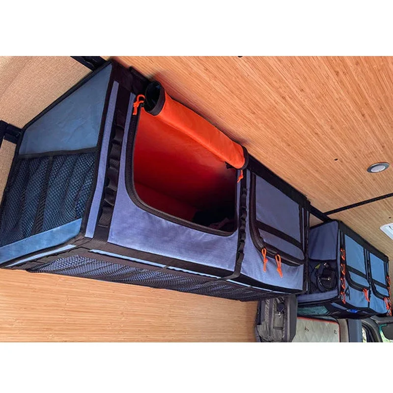 RV Soft-Sided Overhead Storage Cabinet Installed RV Organizer Storage RV Camper R V Elevated Soft Surface Locker Removable