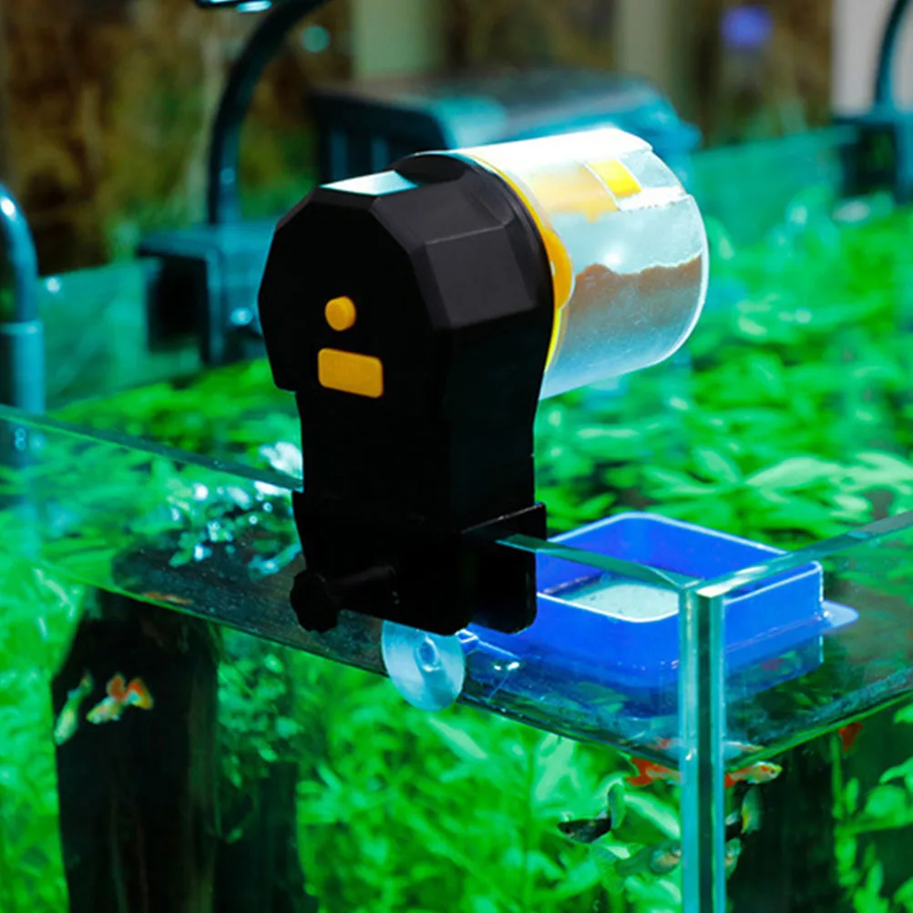 

1 set Automatic Fish Feeder for Aquarium Auto Feeding Machine Large Capacity Durable Wear Resistant Material Feed Betta Turtle